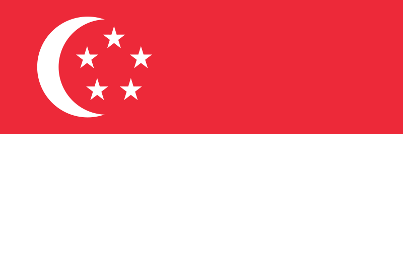 Flag of Singapore - Source @ wikipedia